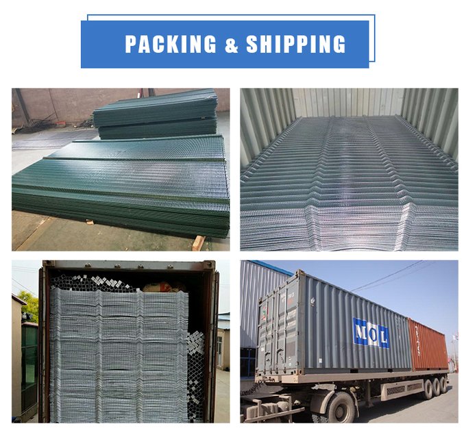 Clearvu security fencing packaging and shipping reference photograph